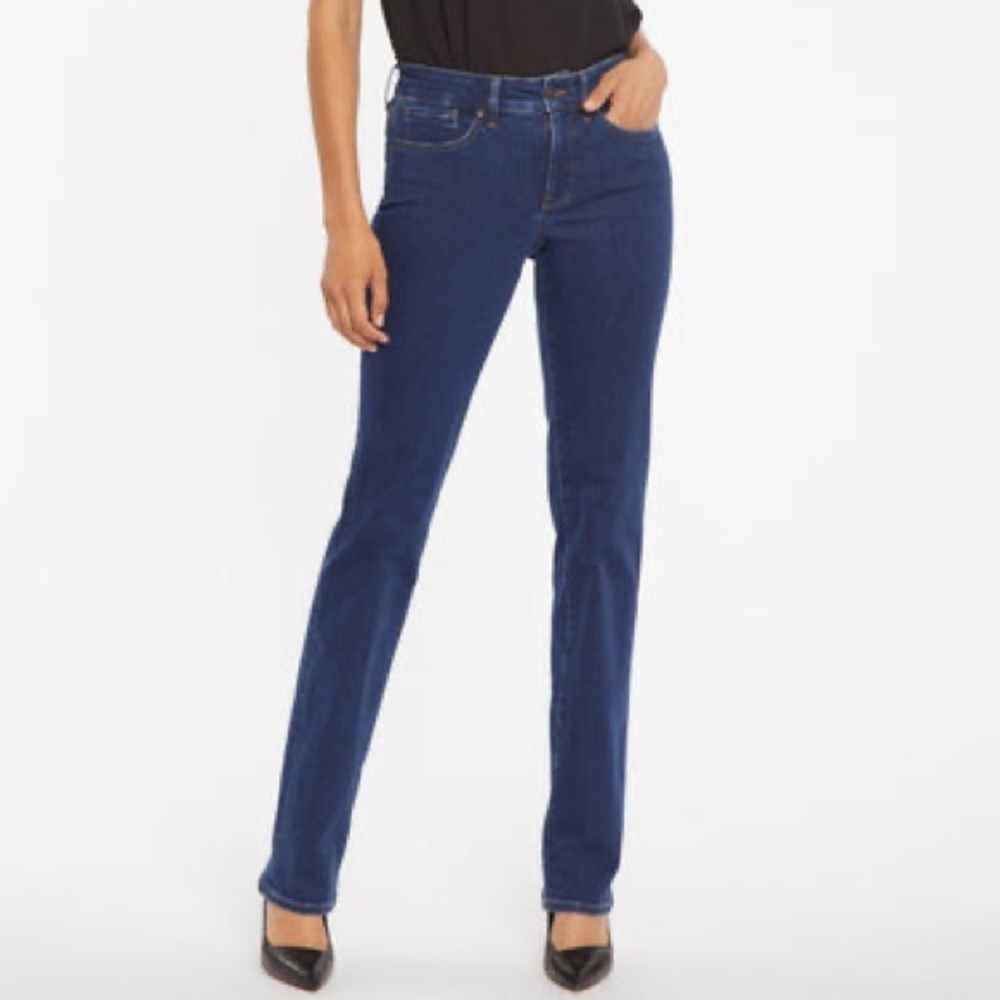 Nydj Marilyn straight leg jeans Quinn wash